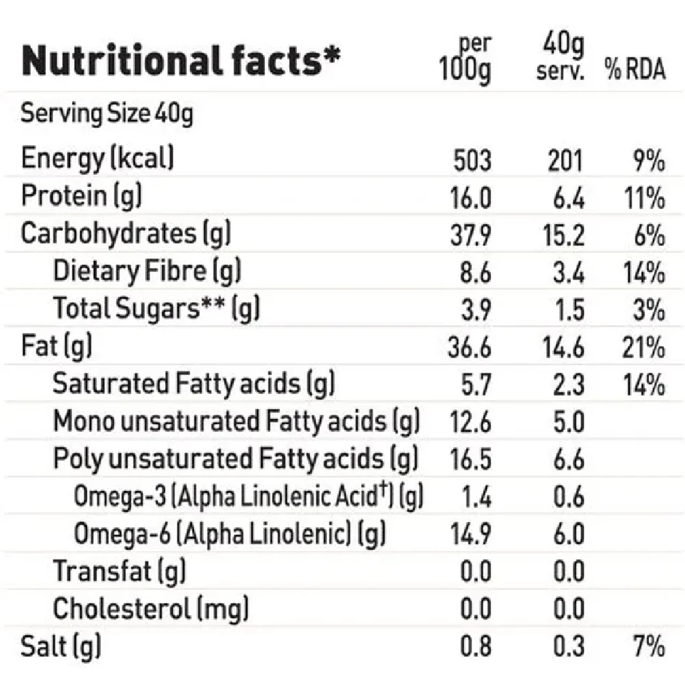 Yoga Bar Nuts & Seeds Trail Mix - Spicy Masala, 40g-4.webp